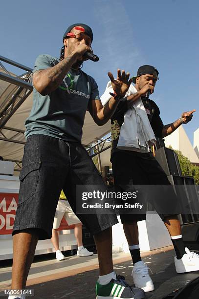 Recording artist's Redman and Method Man perform during Ditch Weekend at the Palms Pool & Bungalows at the Palms Casino Resort on May 4, 2013 in Las...