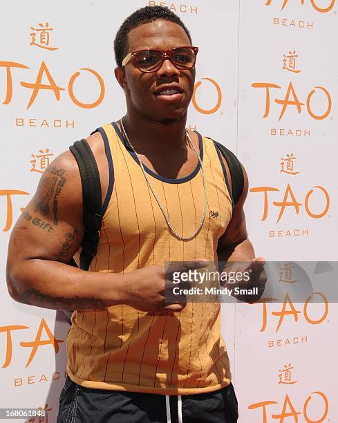 Ray Rice attends the grand opening season of Tao Beach at the Venetian Hotel and Casino on May 4, 2013 in Las Vegas, Nevada.