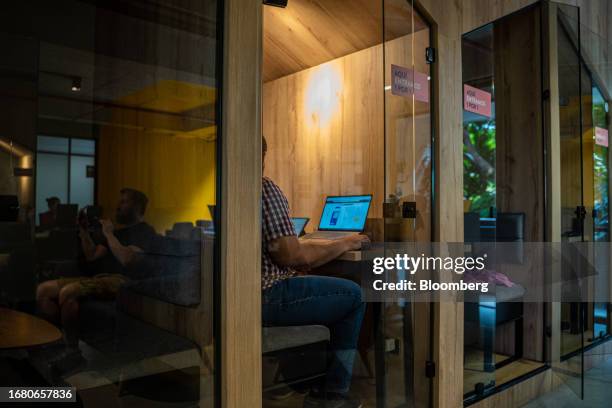 Co-working space in the Laureles neighborhood of Medellin, Colombia, on Wednesday, June 21, 2023. Rising rents and other challenges are causing...