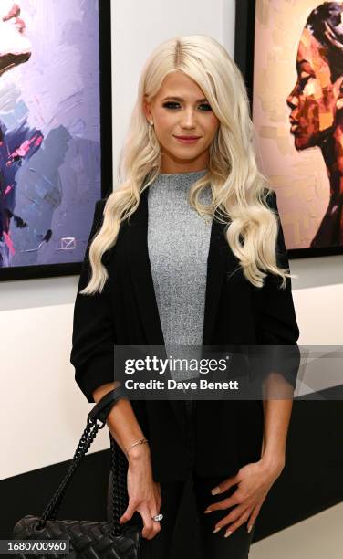 Danielle Harold attends the "Radiant Resilience" debut exhibition from Zara Muse at Quantus Gallery Shoreditch on September 21, 2023 in London,...