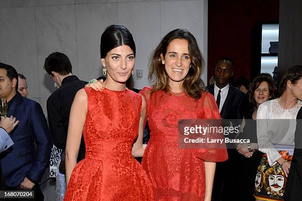 Magazine contributing editor Giovanna Battaglia and Coco Brandolini attend Dolce&Gabbana, along with Giovanna Battaglia, celebrate the opening of the...