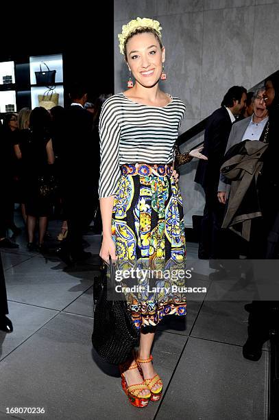 Mia Moretti attends Dolce&Gabbana, along with Giovanna Battaglia, celebrate the opening of the 5th Avenue Flagship Boutique on May 4, 2013 in New...