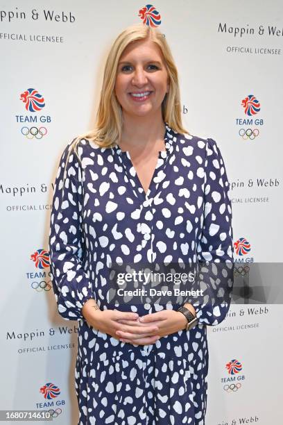 British Olympian Rebecca Adlington attends the Mappin & Webb and Team GB launch on September 14, 2023 in London, England.