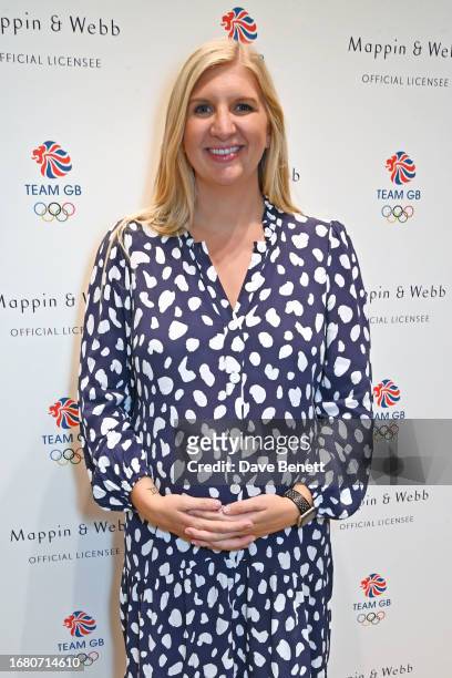British Olympian Rebecca Adlington attends the Mappin & Webb and Team GB launch on September 14, 2023 in London, England.