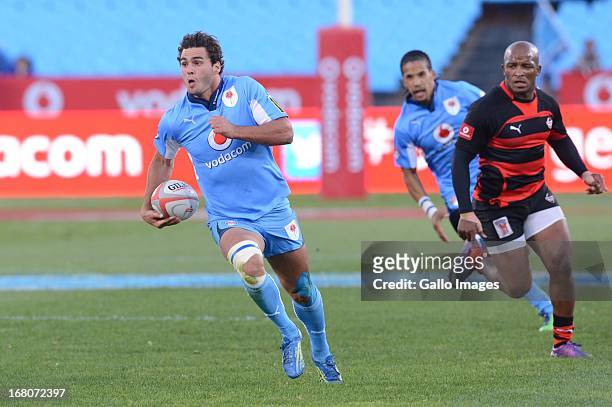 Dries Swanepoel of Blue Bulls during the Vodacom Cup Quarter Final match between Vodacom Blue Bulls and Eastern Province Kings at Loftus Versveld on...