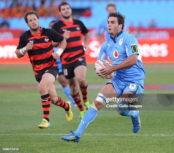 Dries Swanepoel of Blue Bulls during the Vodacom Cup Quarter Final match between Vodacom Blue Bulls and Eastern Province Kings at Loftus Versveld on...