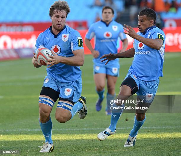 During the Vodacom Cup Quarter Final match between Vodacom Blue Bulls and Eastern Province Kings at Loftus Versveld on May 04, 2013 in Pretoria,...