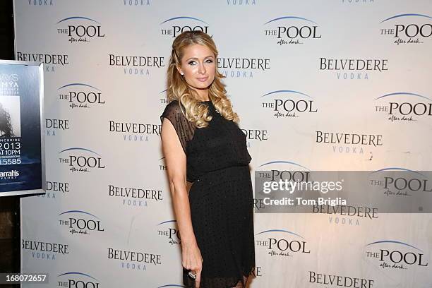 Paris Hilton hosts The Pool After Dark's 6th year anniversary party at Harrah's Resort on Saturday May 4, 2013 in Atlantic City, New Jersey.