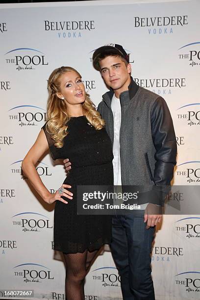 Paris Hilton and River Viiperi attend The Pool After Dark's Six year anniversary party at Harrah's Resort on Saturday May 4, 2013 in Atlantic City,...