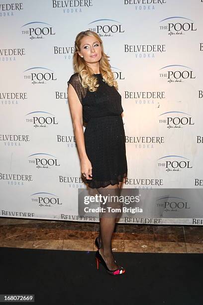 Paris Hilton hosts The Pool After Dark's 6th year anniversary party at Harrah's Resort on Saturday May 4, 2013 in Atlantic City, New Jersey.