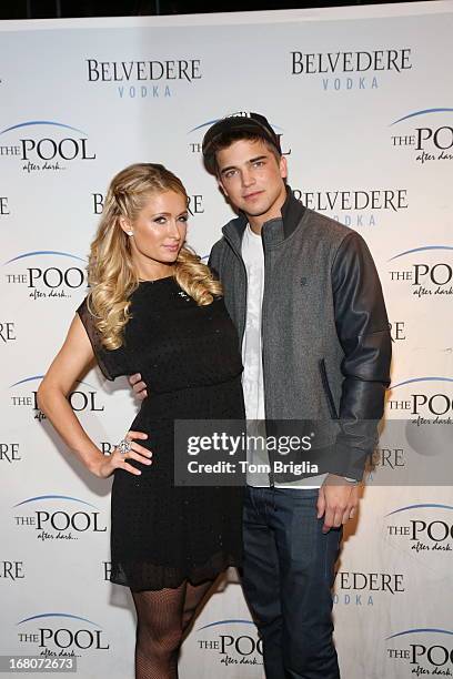 Paris Hilton and River Viiperi attend The Pool After Dark's Six year anniversary party at Harrah's Resort on Saturday May 4, 2013 in Atlantic City,...