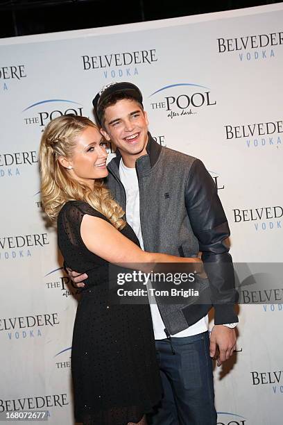 Paris Hilton and River Viiperi attend The Pool After Dark's Six year anniversary party at Harrah's Resort on Saturday May 4, 2013 in Atlantic City,...