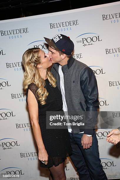 Paris Hilton and River Viiperi attend The Pool After Dark's Six year anniversary party at Harrah's Resort on Saturday May 4, 2013 in Atlantic City,...