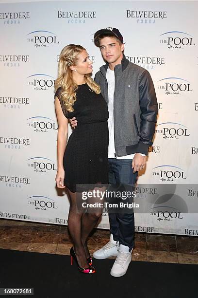 Paris Hilton and River Viiperi attend The Pool After Dark's Six year anniversary party at Harrah's Resort on Saturday May 4, 2013 in Atlantic City,...