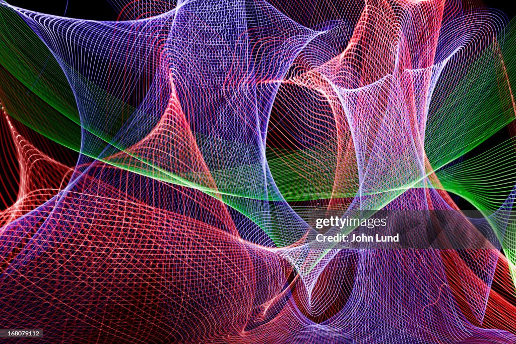 Complex Intricate Patterns Of Colored Light High-Res Stock Photo ...