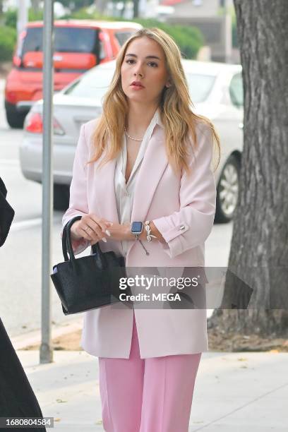 Haley Pullos is seen arriving at court on September 21, 2023 in Pasadena, California.