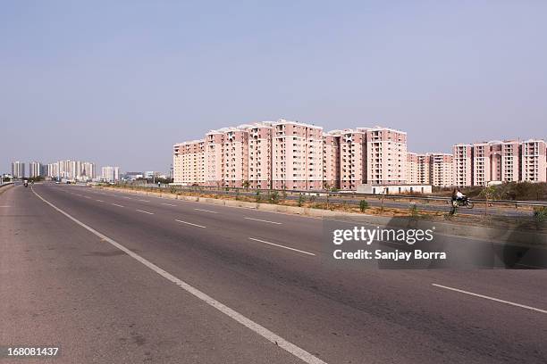 outer ring road gachibowli - hyderabad stock pictures, royalty-free photos & images