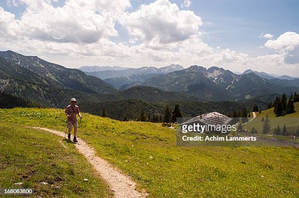 hiking in bavaria - achim lammerts stock-fotos und bilder