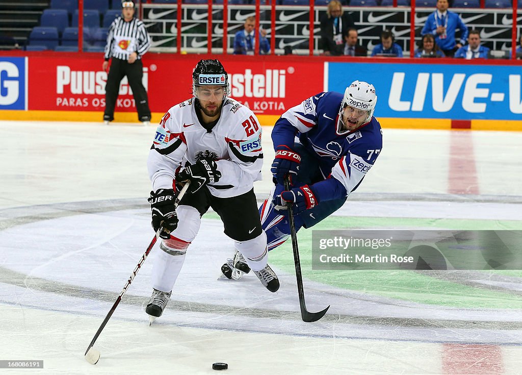 France v Austria - 2013 IIHF Ice Hockey World Championship