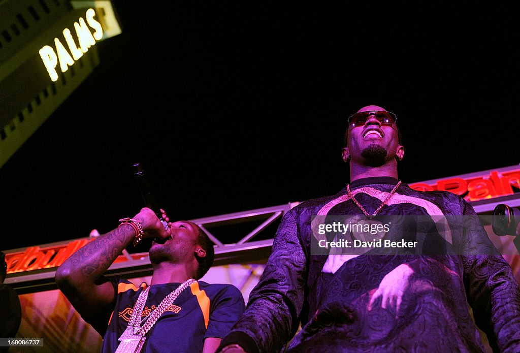Diddy Hosts Fight Night After Party At Palms Pool Inside Palms Casino Resort In Las Vegas