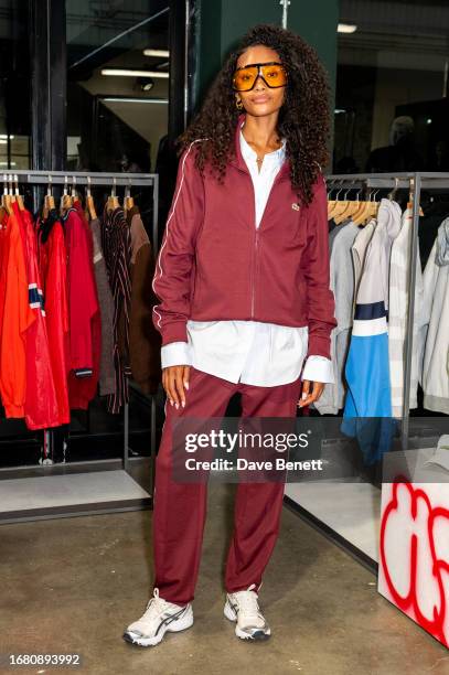 Cheyenne Maya-Carty aka Chey Maya attends the Lacoste 90th Anniversary party on September 14, 2023 in London, England.