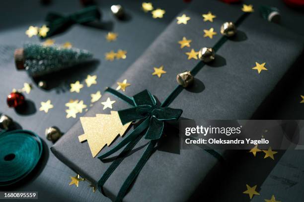 Items For Gift Wrapping Packaging And Preparation For The Celebration Diy  Gift Ideas High-Res Stock Photo - Getty Images