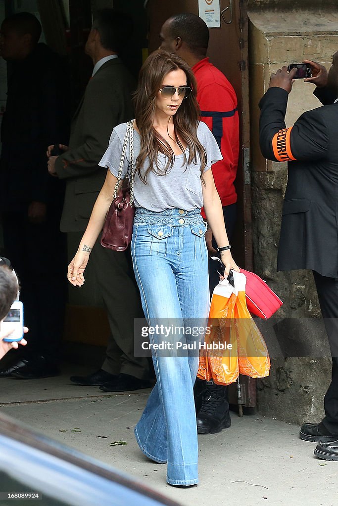 Victoria and David Beckham Sighting In Paris