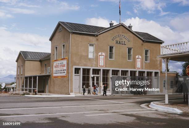 Schieffelin Hall, Tombstone Historic District, Tombstone, Arizona, November 1964. Schieffelin Hall was built in 1881 by Albert Schieffelin, brother...