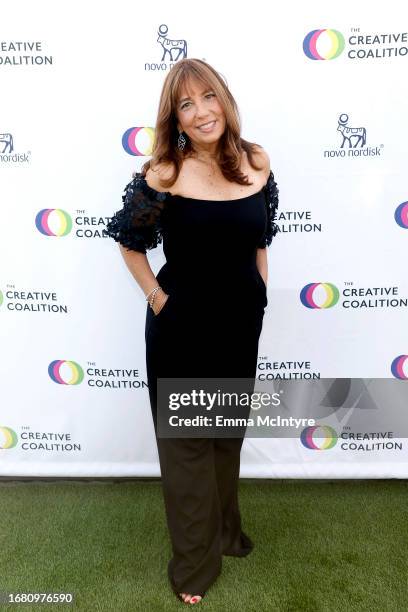 The Creative Coalition CEO Robin Bronk attends The Creative Coalition's 2023 Television Humanitarian Awards at Kimpton La Peer Hotel on September 14,...