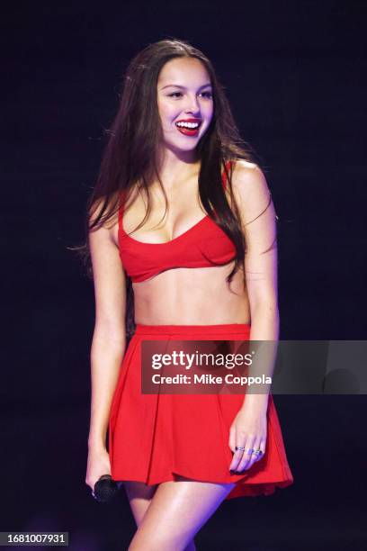 Olivia Rodrigo performs onstage during the 2023 MTV Video Music Awards at Prudential Center on September 12, 2023 in Newark, New Jersey.