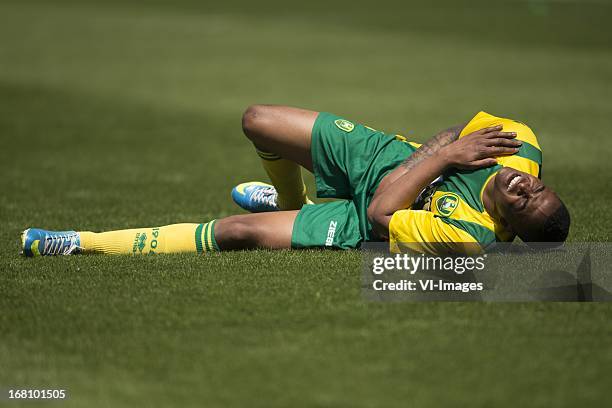 Charlton Vicento of ADO Den Haag during the Dutch Eredivisie match between ADO den Haag and Feyenoord on May 5, 2013 at the Kyocera stadium inThe...