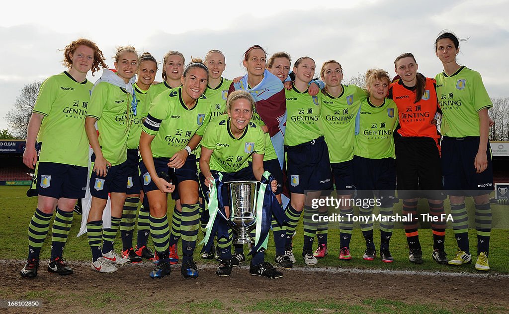 Aston Villa Ladies v Leeds United Ladies - FA Women's Premier League Cup Final