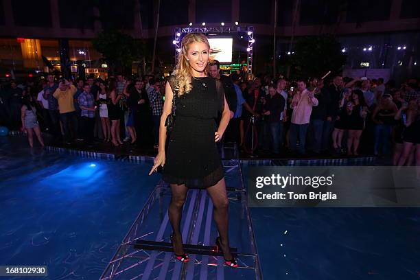 Paris Hilton hosts The Pool After Dark's Six year anniversary party at Harrah's Resort on Saturday May 4, 2013 in Atlantic City, New Jersey.