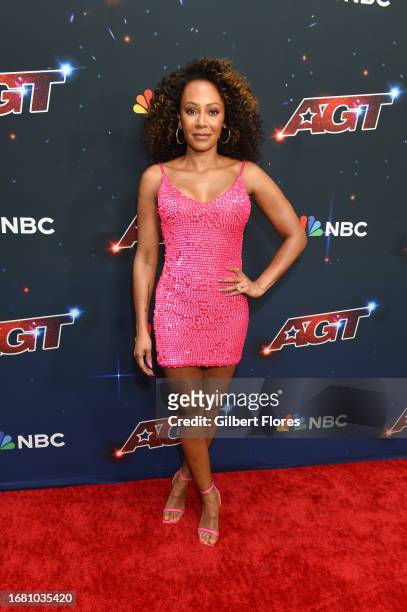 Mel B at the "America's Got Talent" Red Carpet at the Hotel Dena on September 20, 2023 in Pasadena, California.