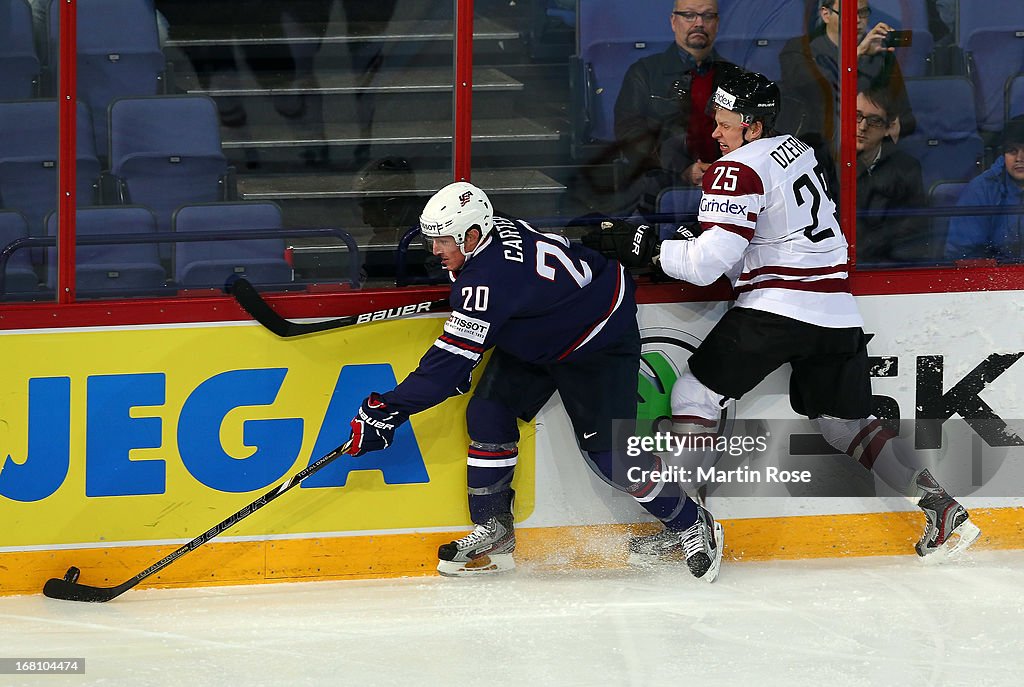 Latvia v USA - 2013 IIHF Ice Hockey World Championship