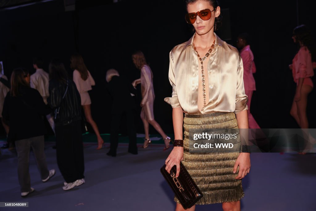 Backstage at the Tom Ford Spring 2024 Ready To Wear Fashion Show on ...