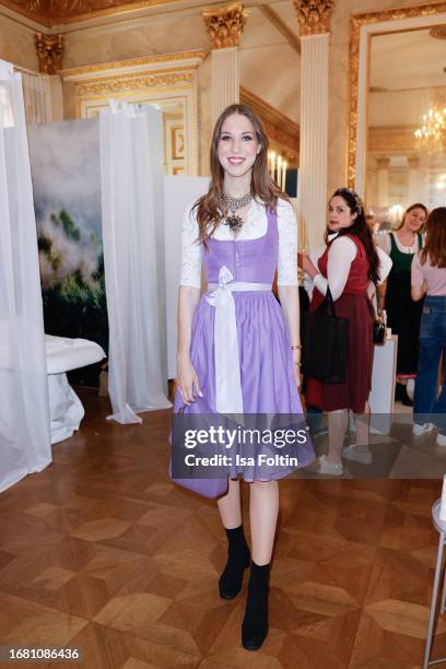 Alana Siegel during the Madlwiesn at Styling Lounge at Hotel Bayerischer Hof on September 21, 2023 in Munich, Germany.