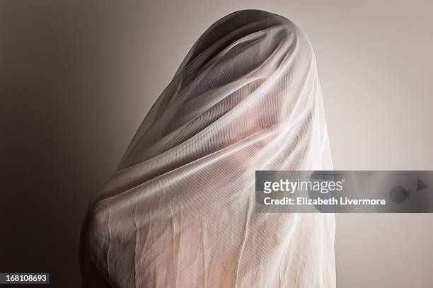 ghostly - wedding veil stock pictures, royalty-free photos & images