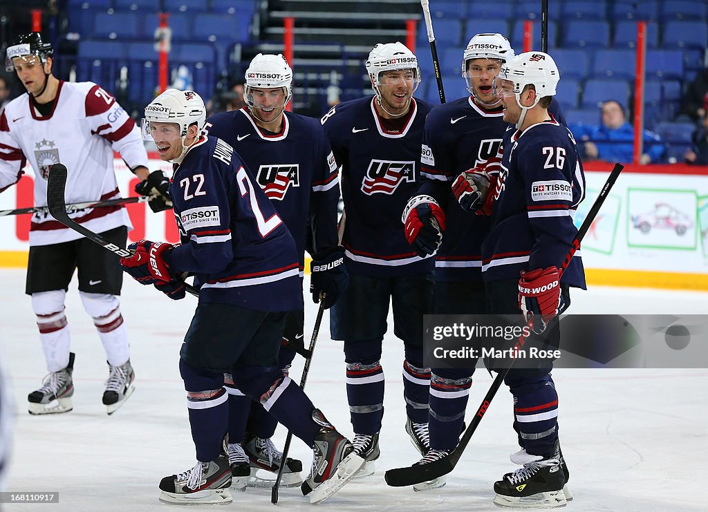 Latvia v USA - 2013 IIHF Ice Hockey World Championship