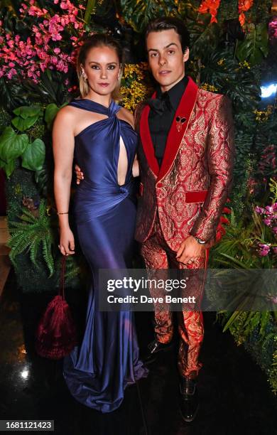 Alicia Agneson and Herman Tommeraas attend Annabel's and The Caring Family Foundation "Annabel's for the Amazon" Gala 2023 on September 21, 2023 in...