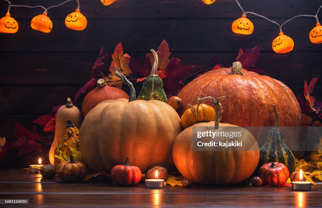 Autumn Pumpkin Holiday Background