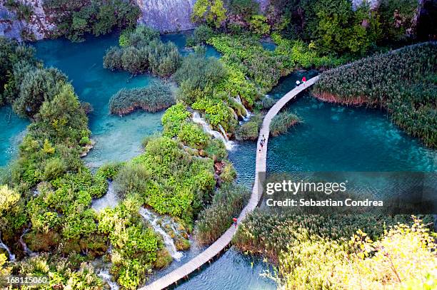 plitvice lakes national park - plitvice lakes national park stock pictures, royalty-free photos & images