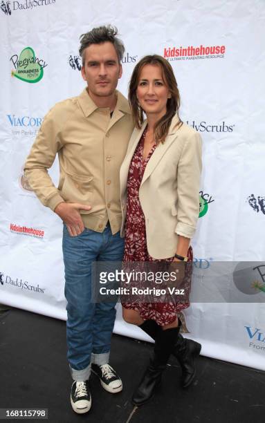 Co-Founder of Pregnancy Awareness Month Anna Getty and actor Balthazar Getty attend the Pregnancy Awareness Month 2013 Kick-Off Event "Celebrating...