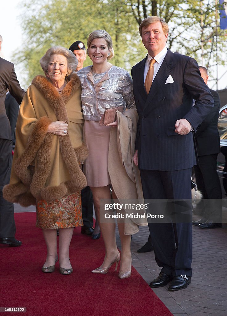 King Willem-Alexander, Queen Maxima and Princess Beatrix Of The Netherlands Attend Freedom Concert