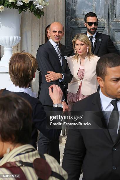 Enzo Miccio attends the Valeria Marini And Giovanni Cottone wedding at Ara Coeli on May 5, 2013 in Rome, Italy.