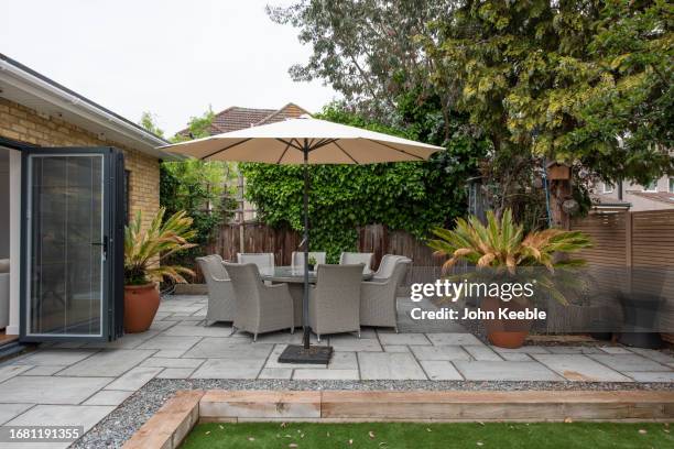 property exteriors - paving stone stock pictures, royalty-free photos & images