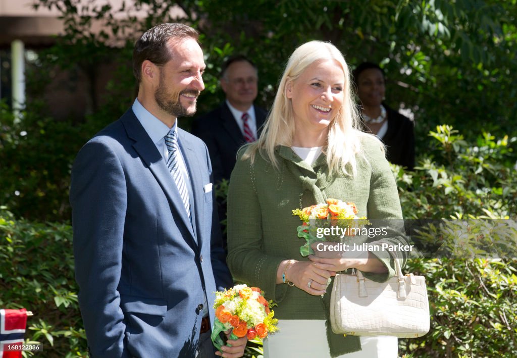 Crown Prince & Princess Of Norway Visit USA - Day One