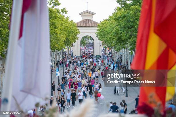 La Feria de Albacete, en el Recinto Ferial, a 14 de septiembre de 2023, en Albacete, Castilla-La Mancha . La Feria de Albacete, declarada de Interes...
