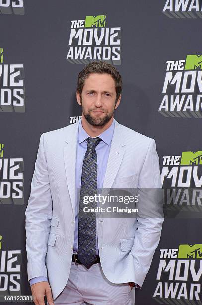 Mike Faiola arrives at the 2013 MTV Movie Awards at Sony Pictures Studios on April 14, 2013 in Culver City, California.