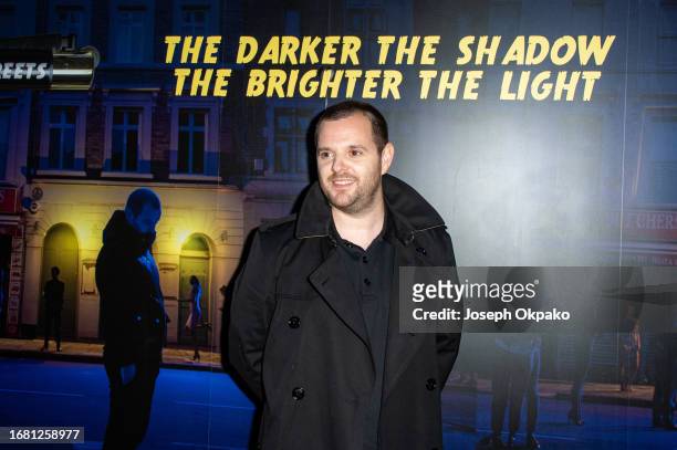 Mike Skinner attends his debut feature film the "The Darker The Shadow, The Brighter The Light" World Premiere on September 14, 2023 in London,...